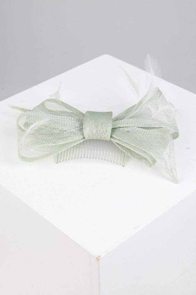 Fascinator Schleife auf Klammer