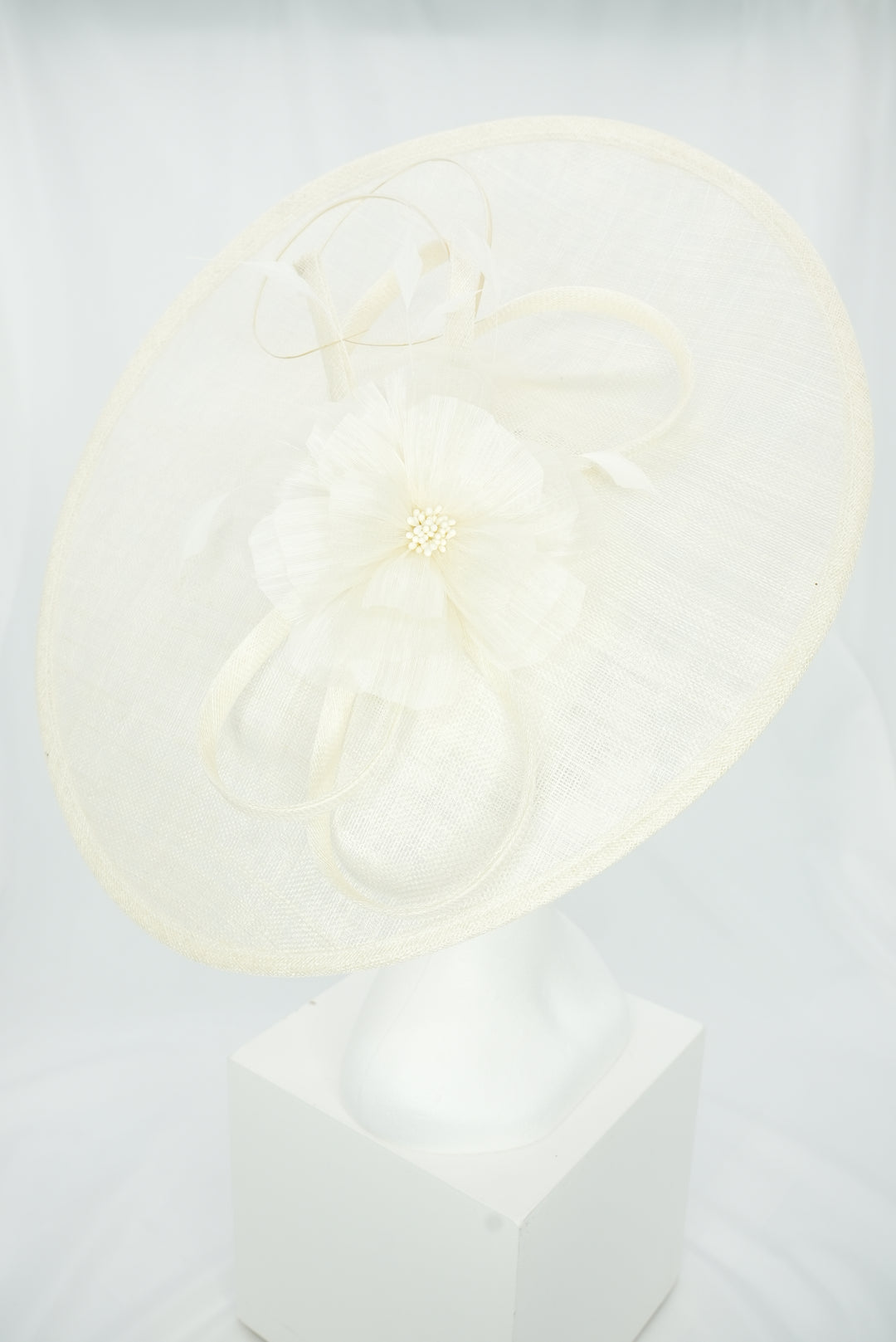 Tellerfascinator "Blüte" weiß