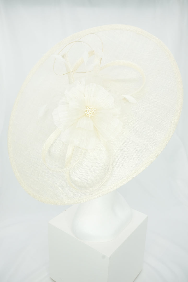 Tellerfascinator "Blüte" weiß