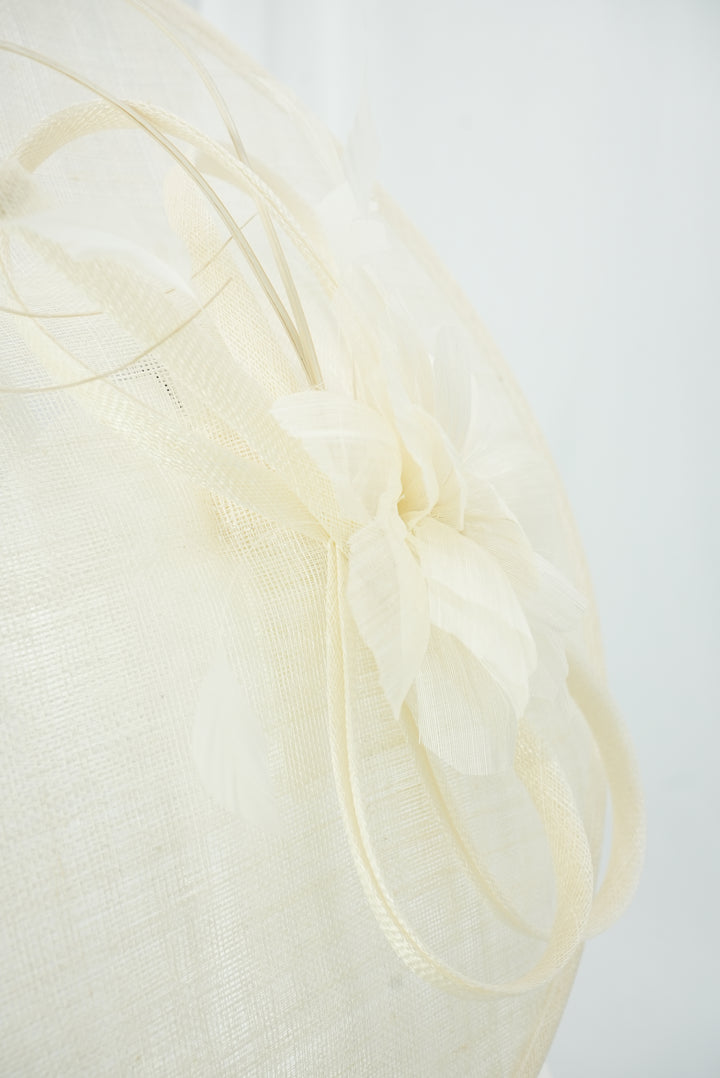 Tellerfascinator "Blüte" weiß