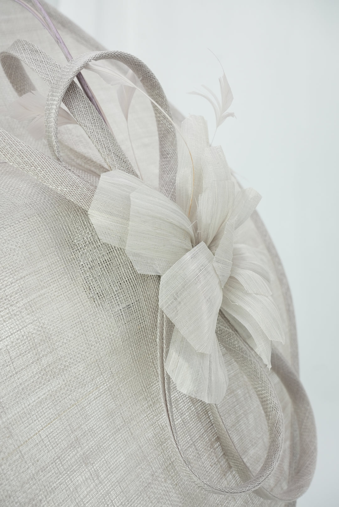 Tellerfascinator "Blüte" grau