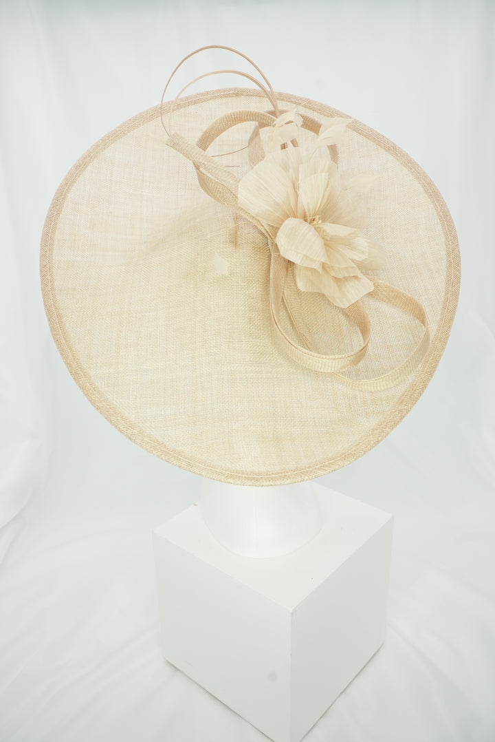 Tellerfascinator "Blüte" beige