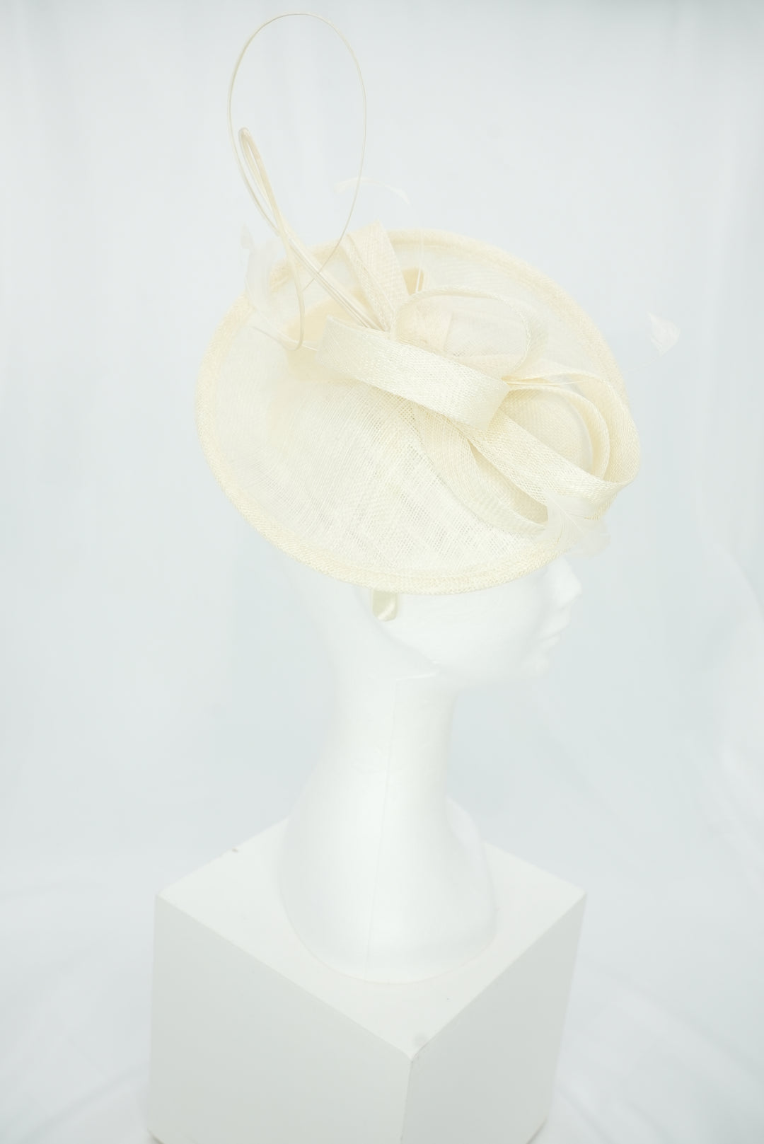 Tellerfascinator klein "Schleife" weiß