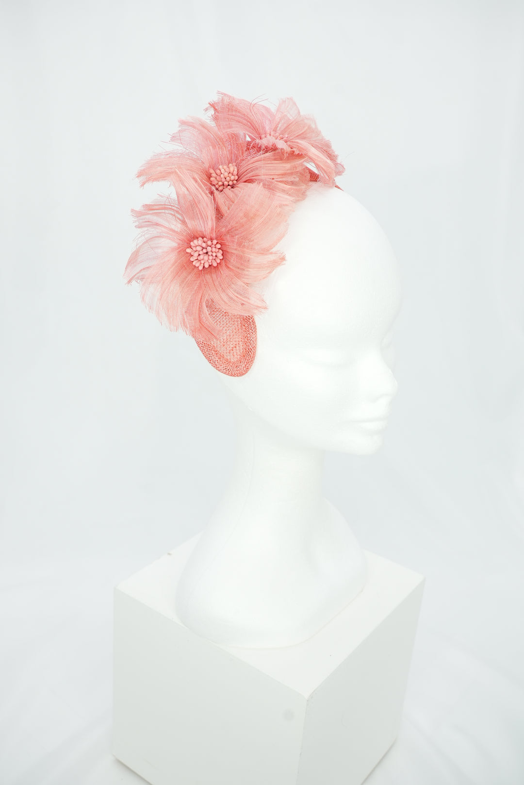 Fascinator "Krone" oyster pink
