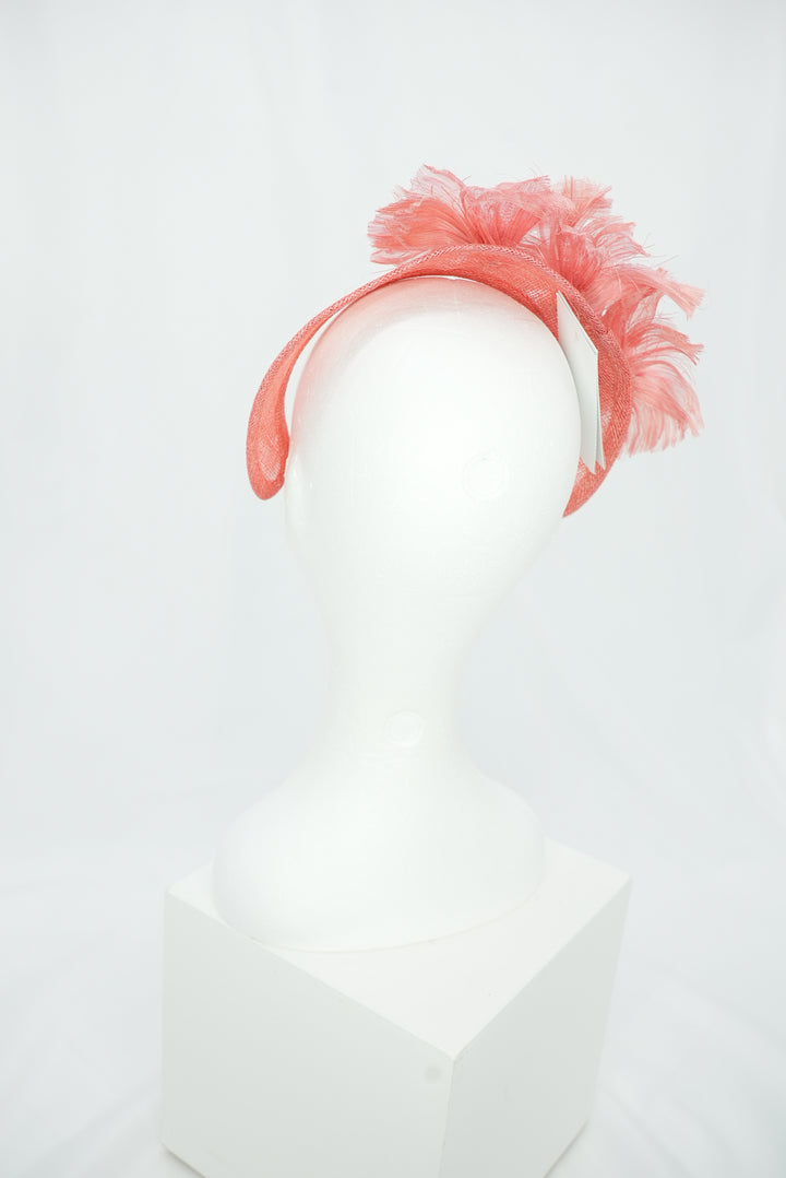 Fascinator "Krone" oyster pink