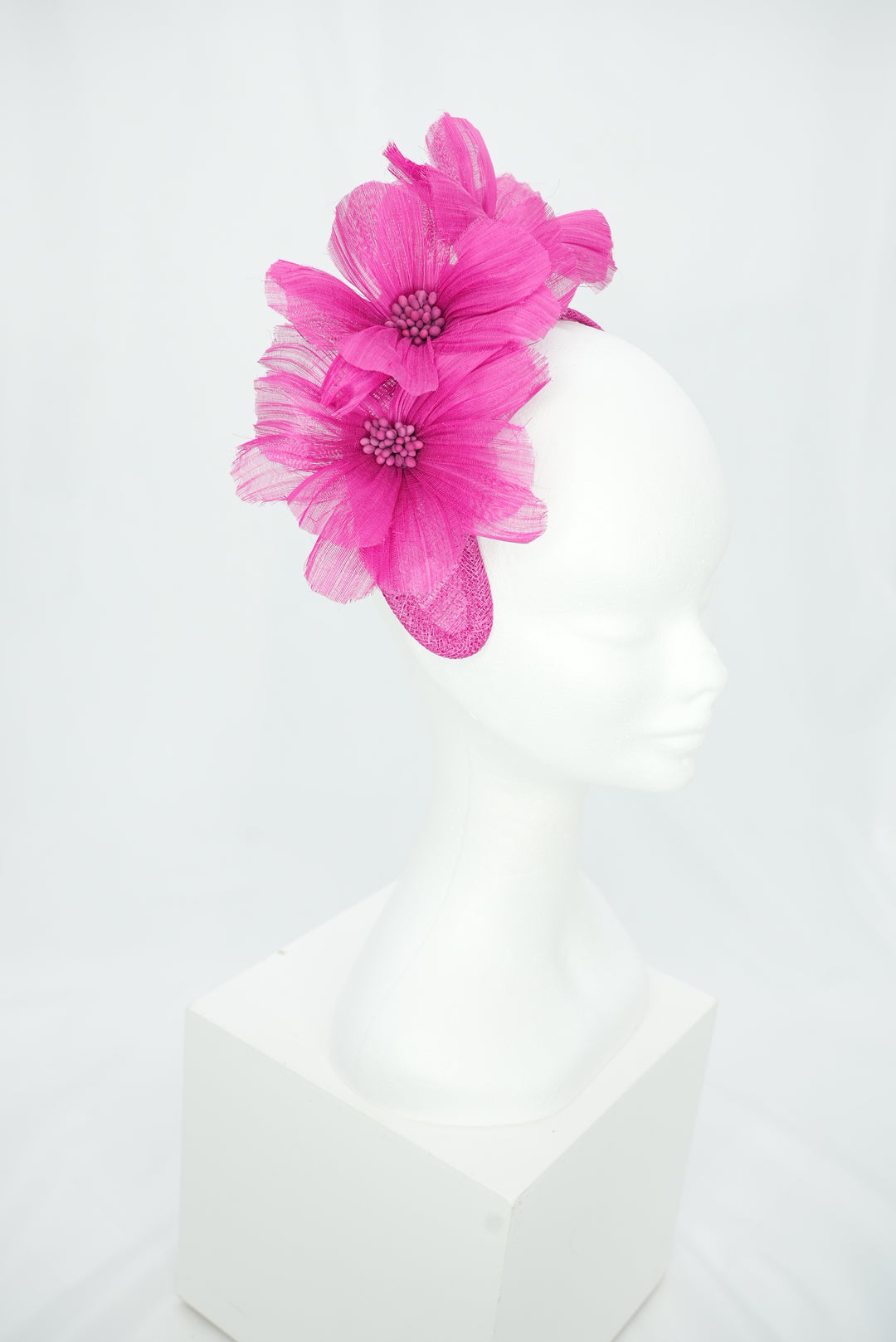 Fascinator "Krone" pink