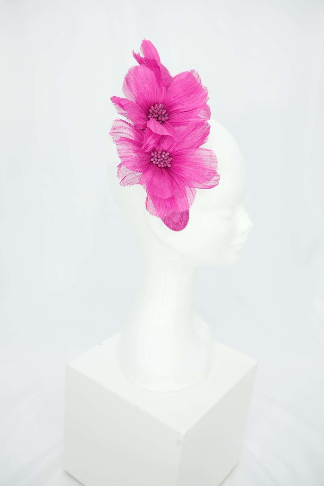 Fascinator "Krone" pink