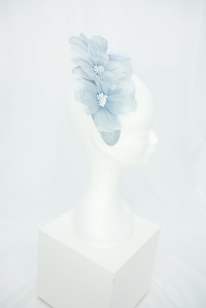 Fascinator "Krone" hellblau
