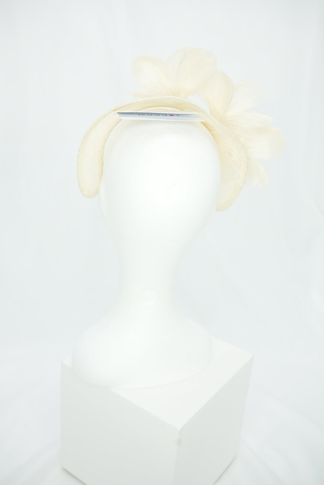 Fascinator "Krone" ivory