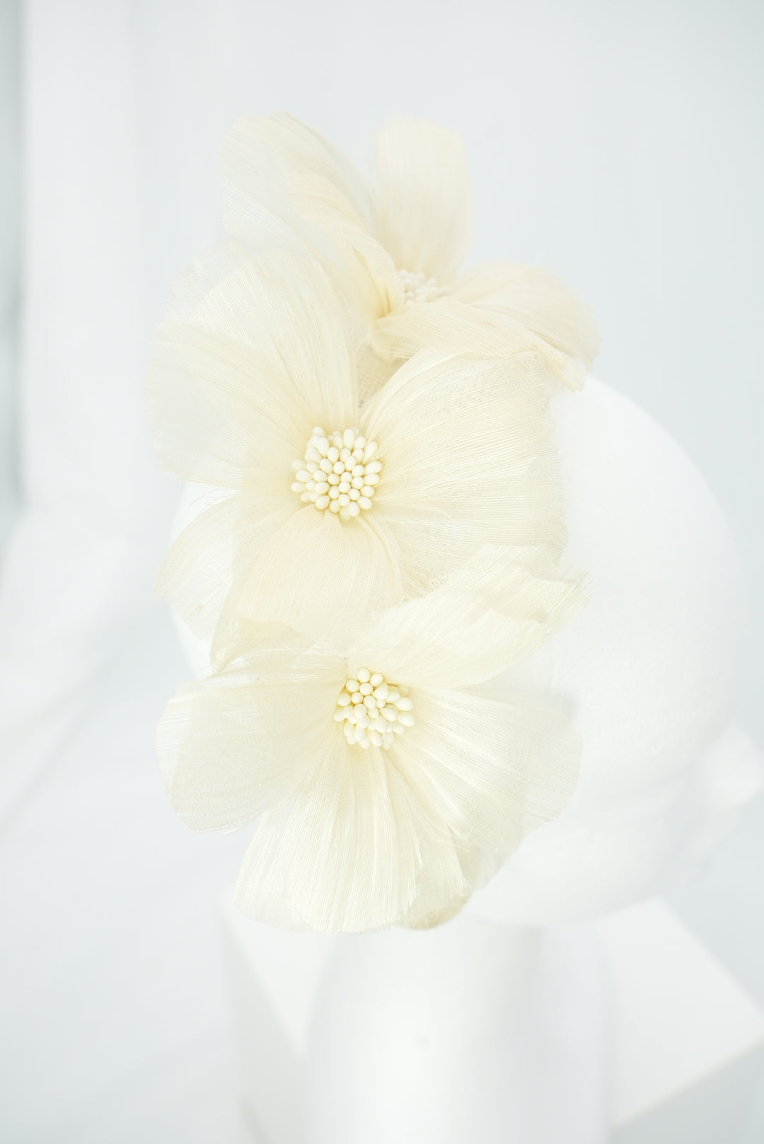 Fascinator "Krone" ivory