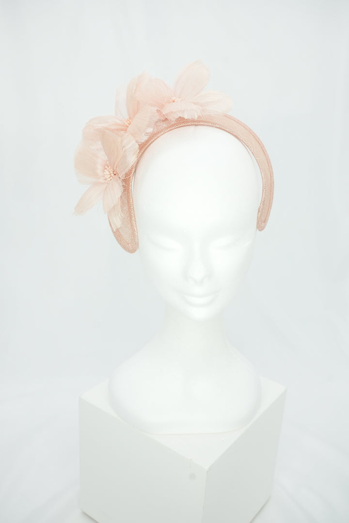Fascinator "Krone" rose