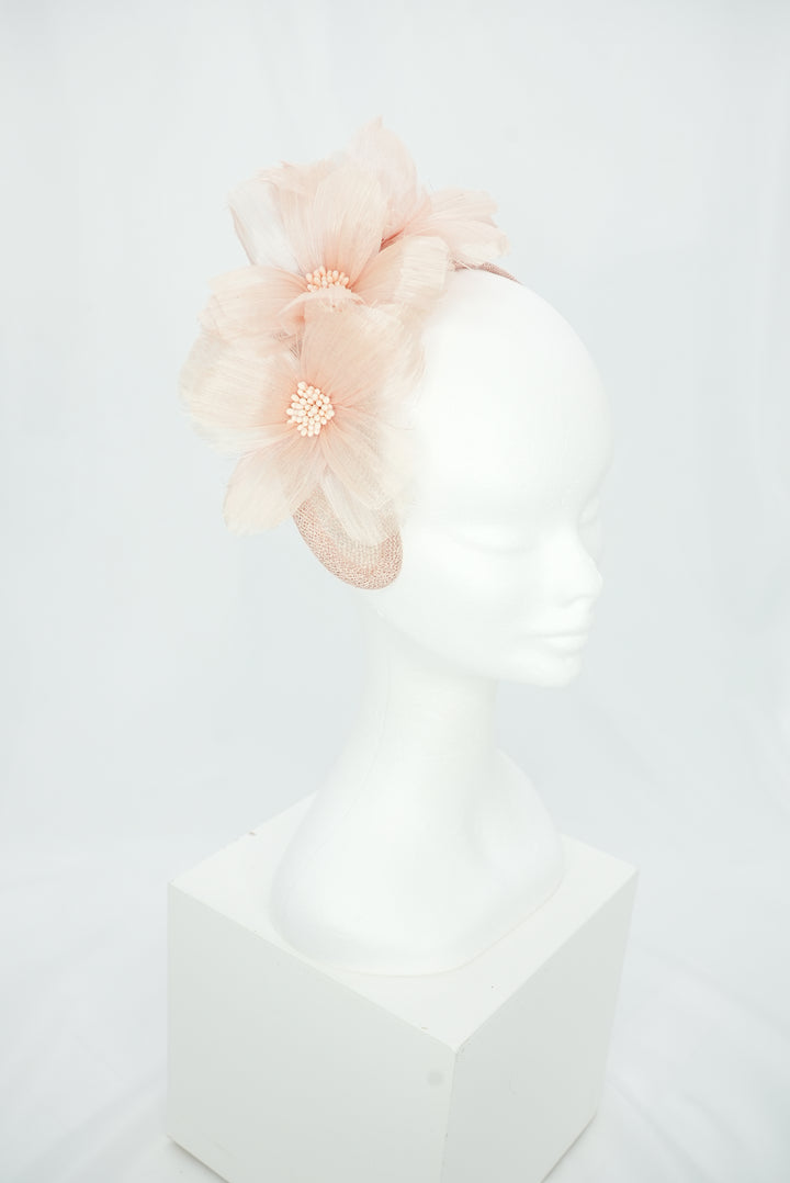 Fascinator "Krone" rose