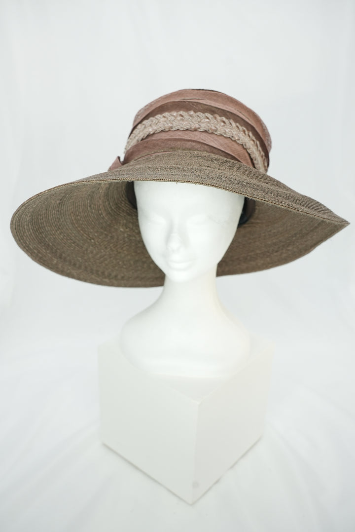 Strohhut "breite Krempe" braun