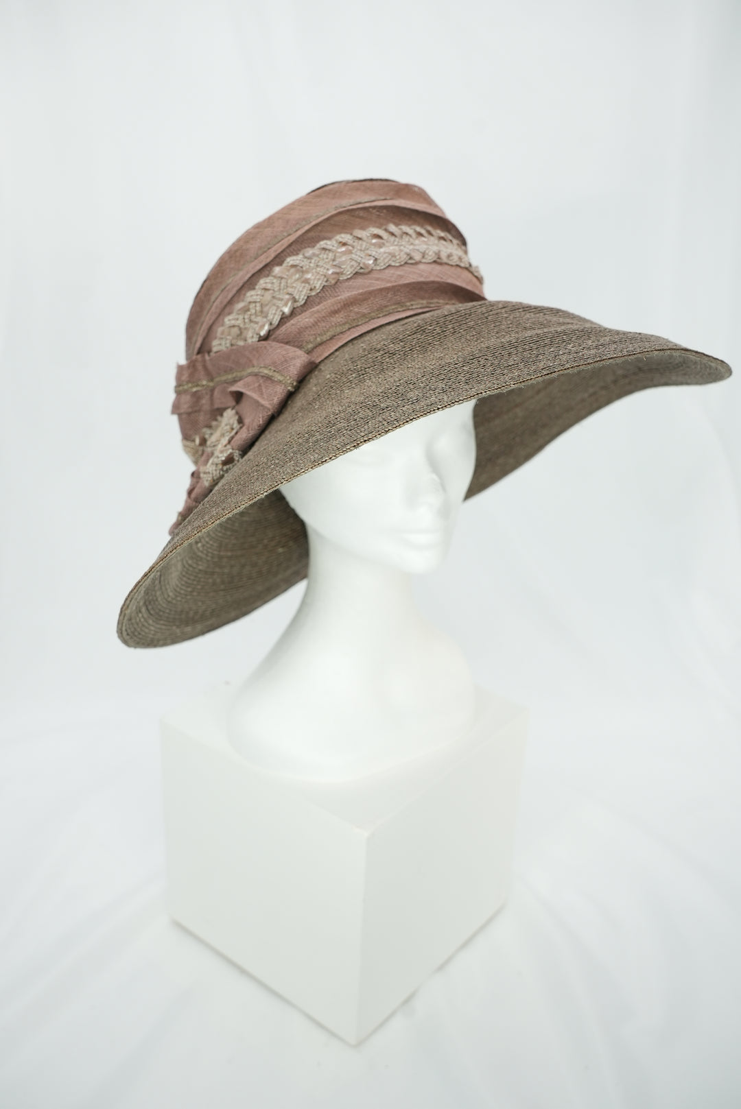 Strohhut "breite Krempe" braun