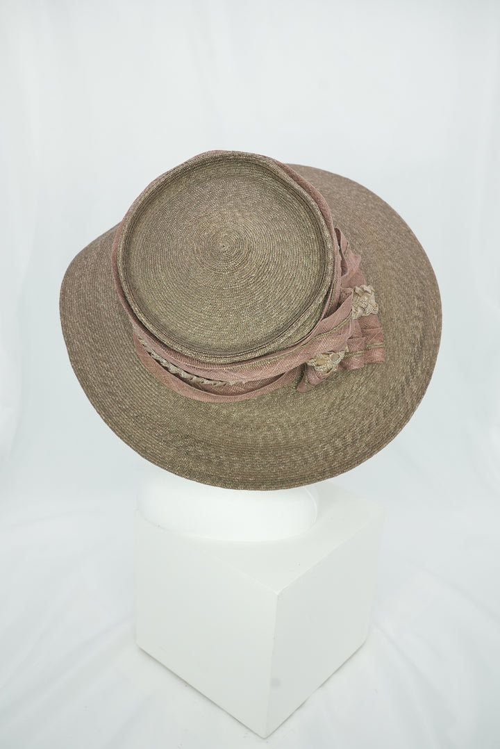 Strohhut "breite Krempe" braun