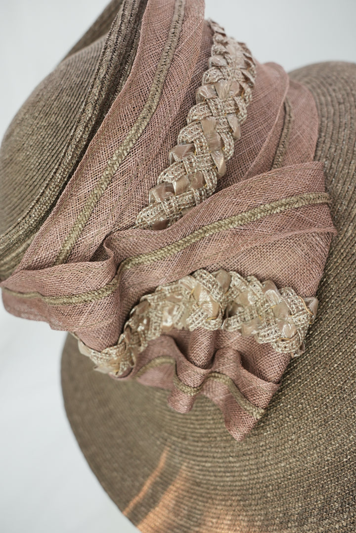 Strohhut "breite Krempe" braun