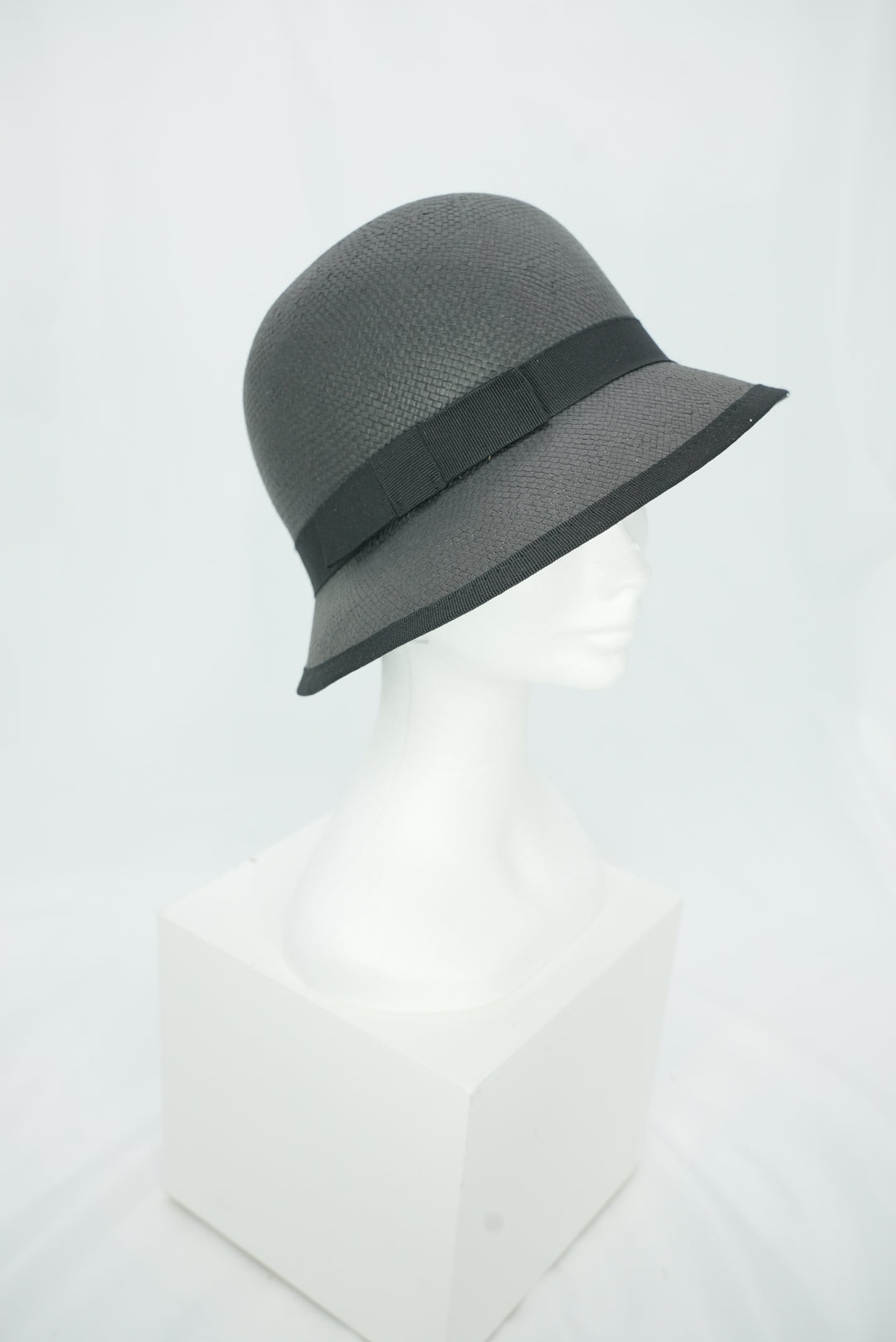 Strohhut "Glocke" Paper schwarz