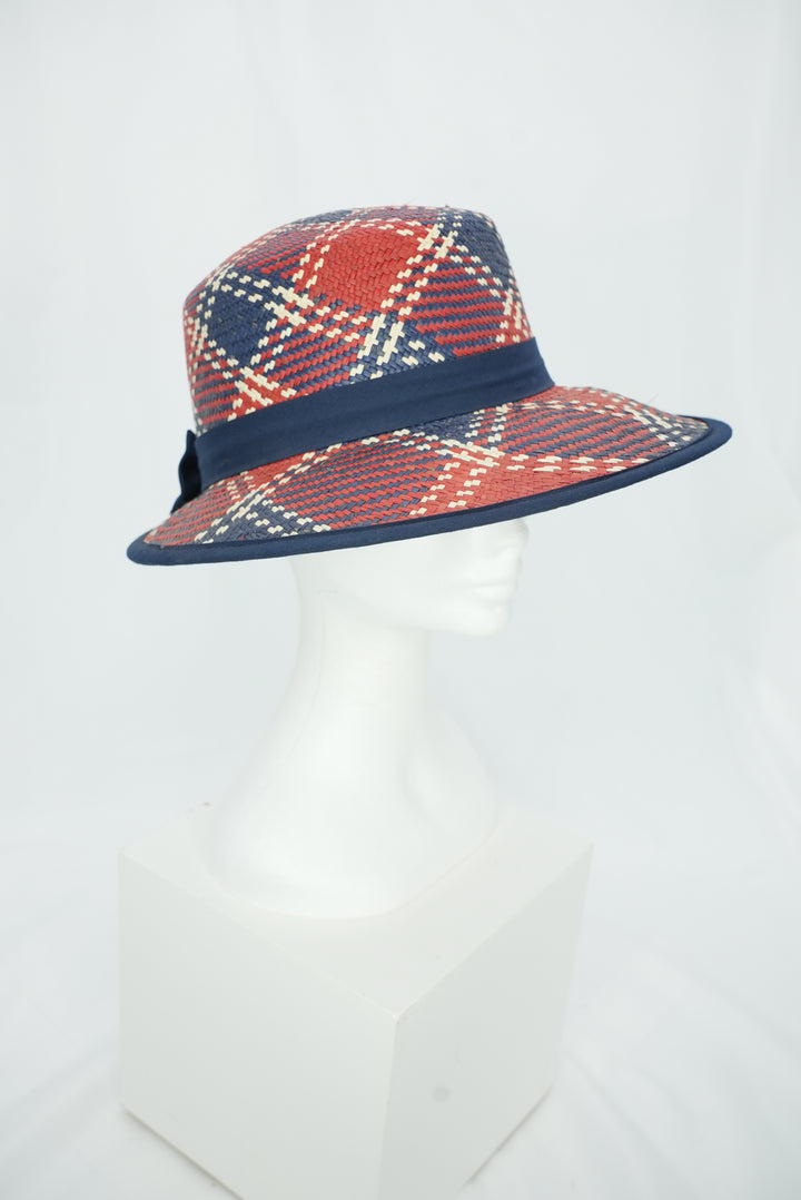 Panamahut "blau/rot"