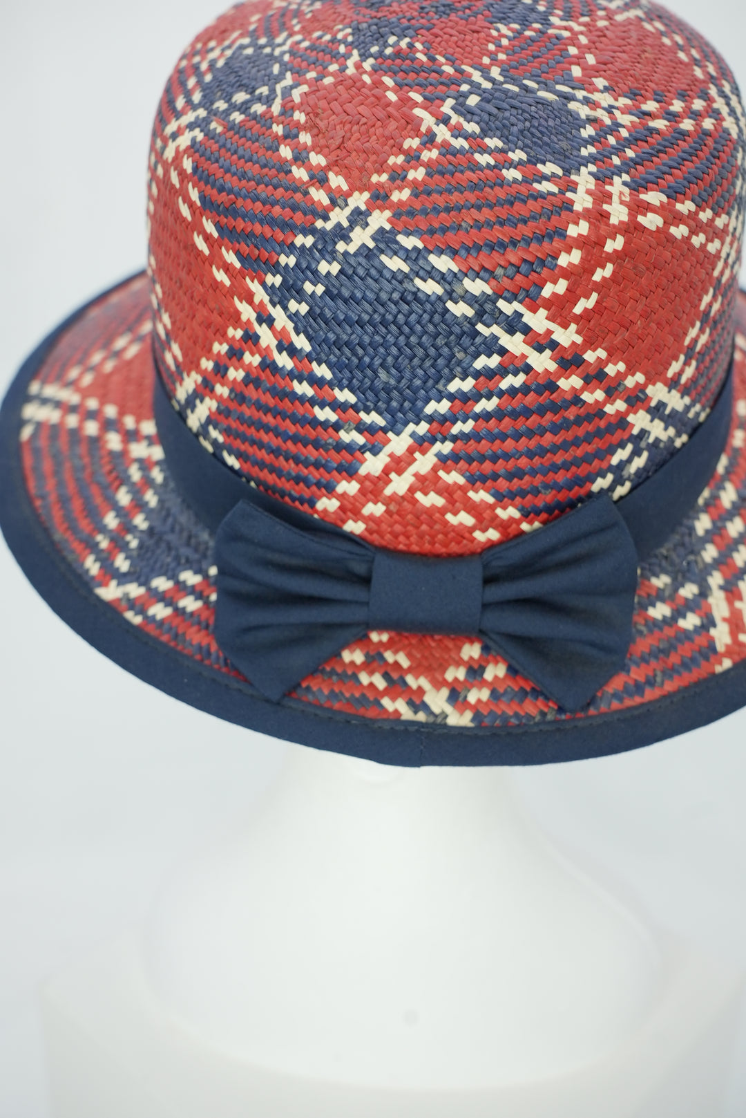 Panamahut "blau/rot"