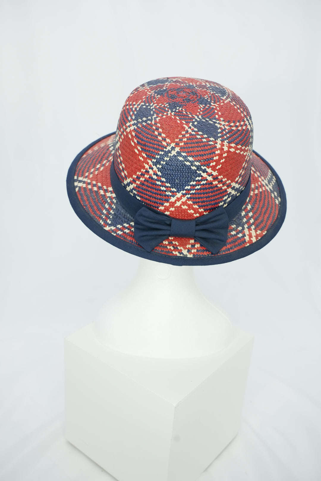 Panamahut "blau/rot"