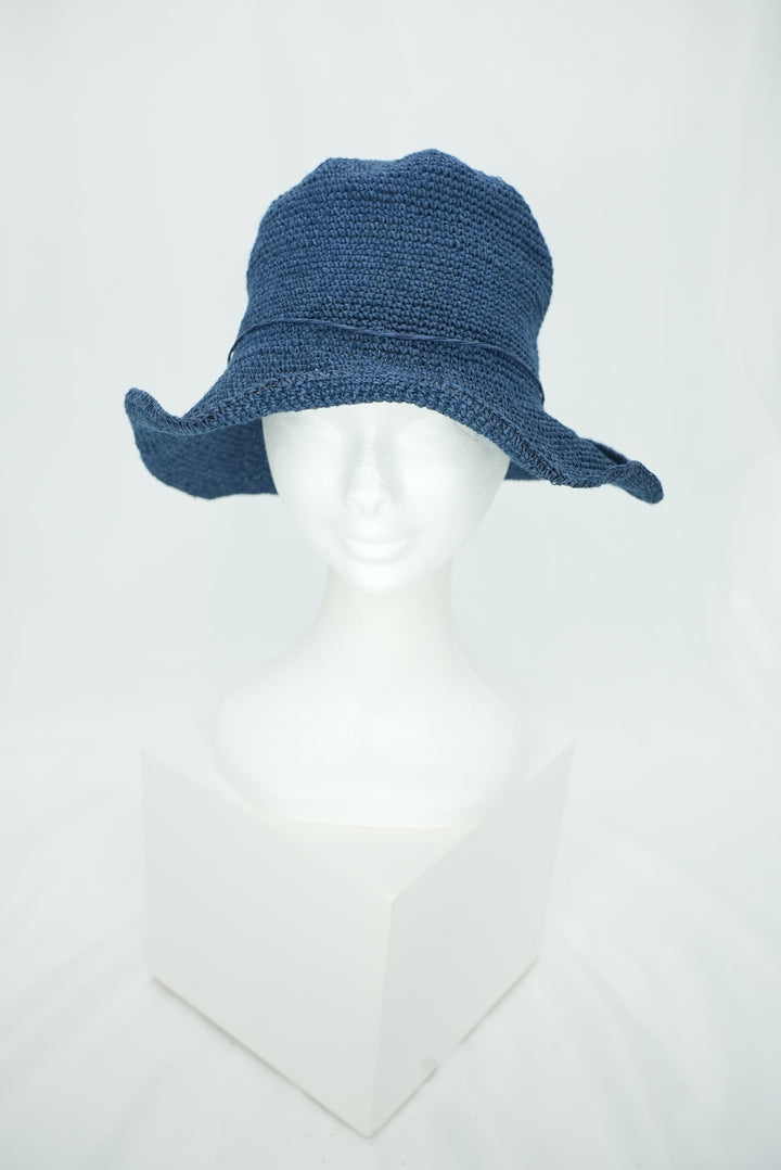 Strohhut dunkelblau