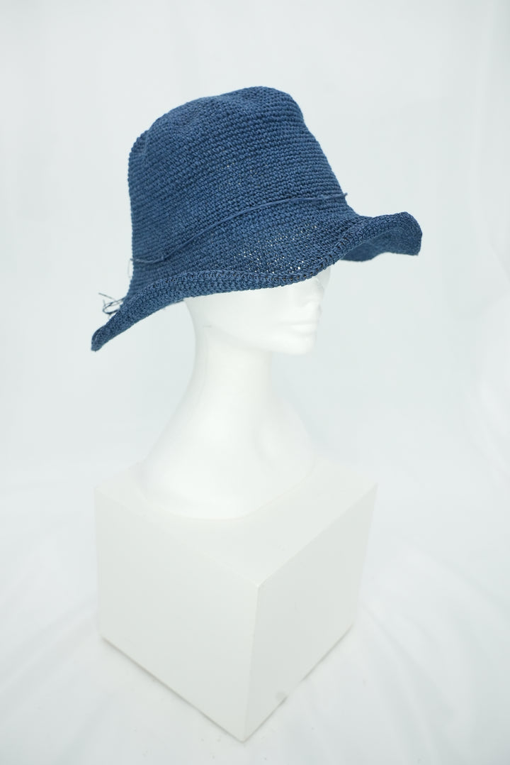 Strohhut dunkelblau