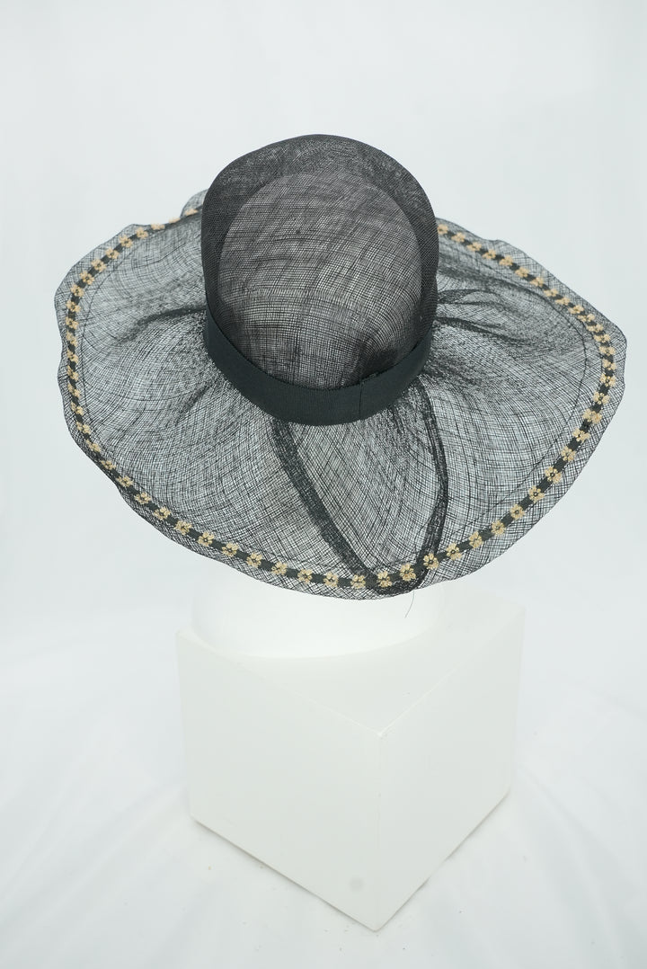 Modelhut "Sinemay schwarz"