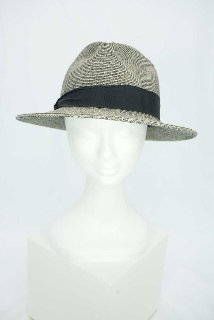 Strohhut "grau Paper" Herrenform