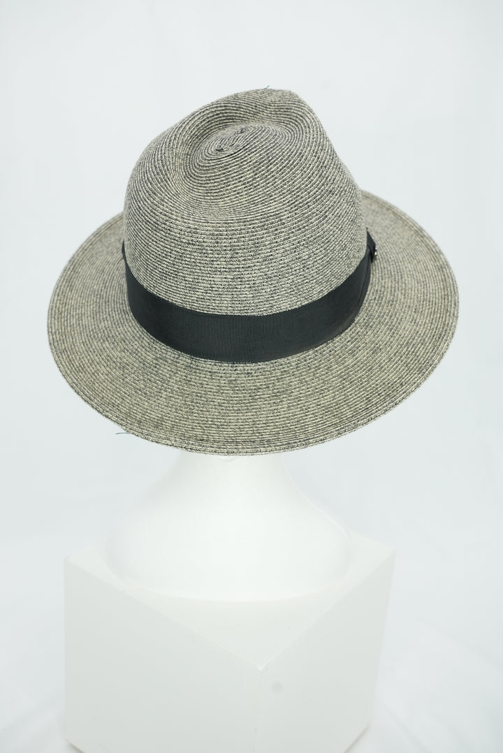 Strohhut "grau Paper" Herrenform