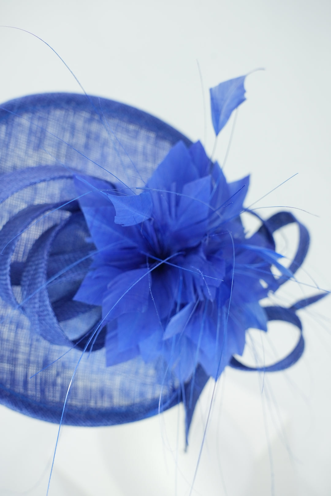 Haarreif Federblume royalblau