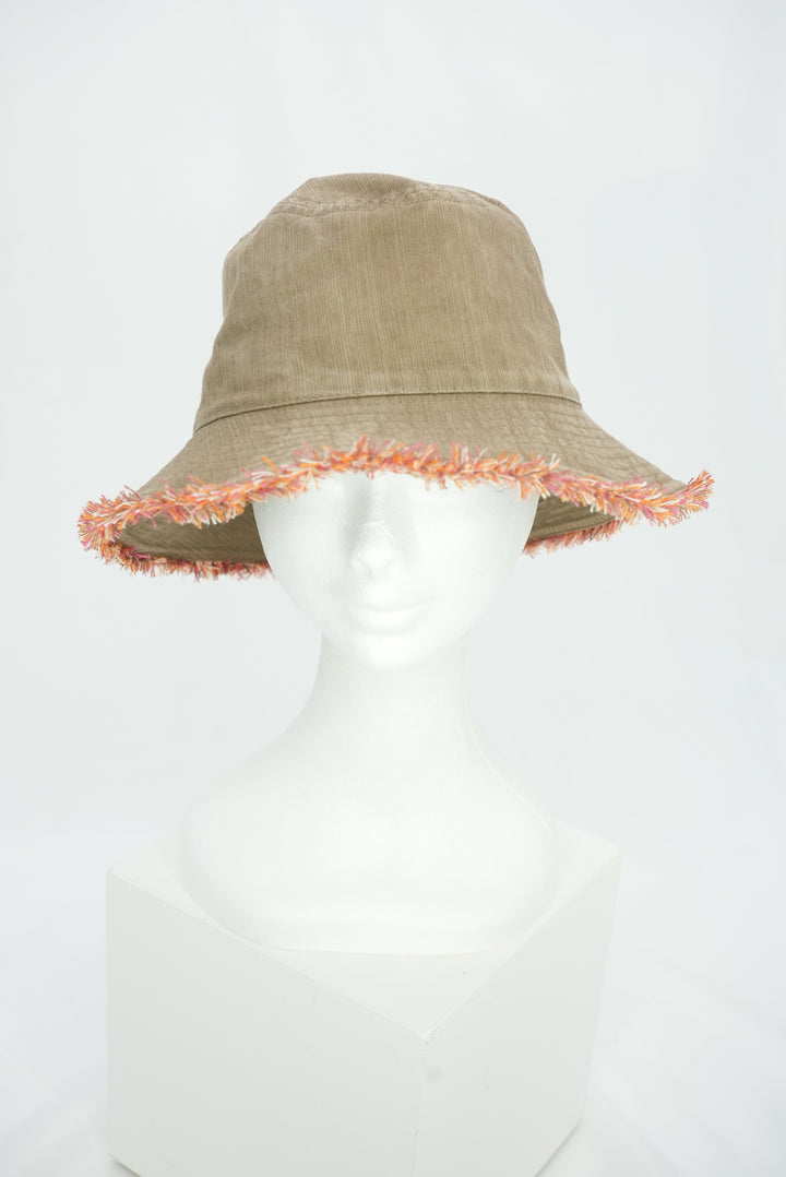 Fischerhut "Fransen" khaki