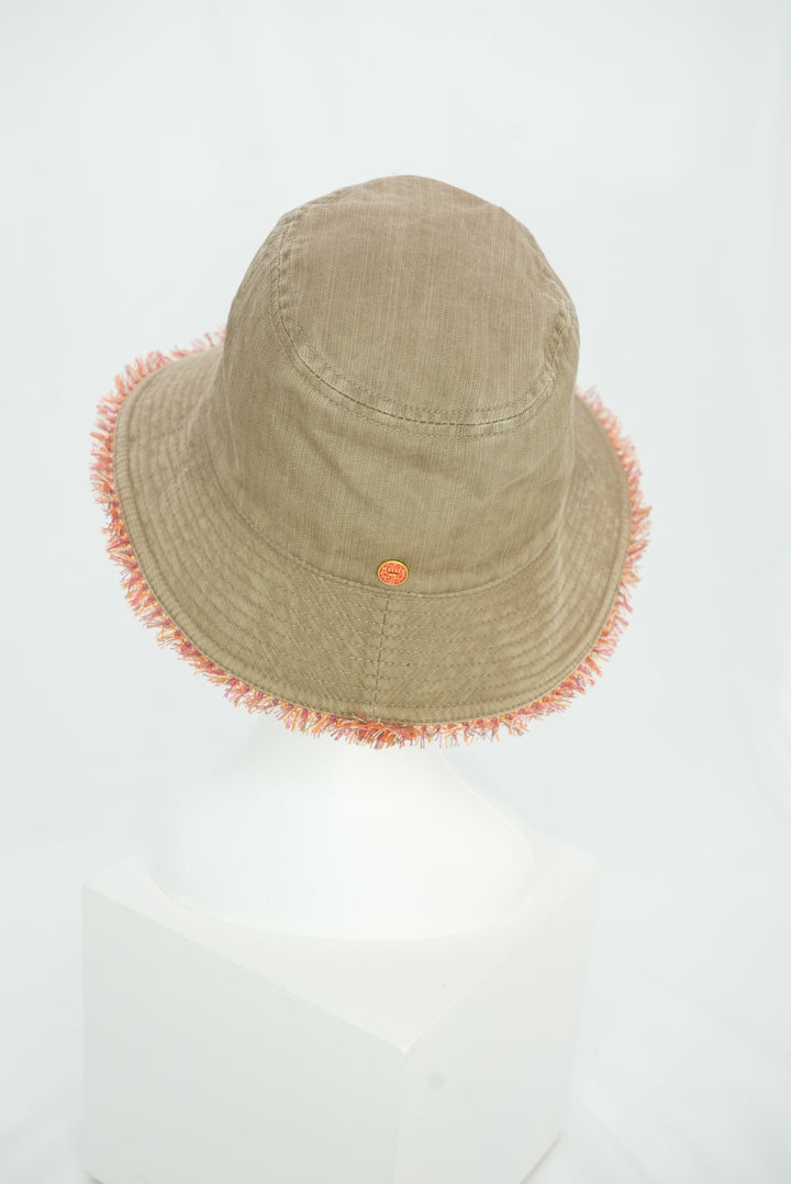 Fischerhut "Fransen" khaki