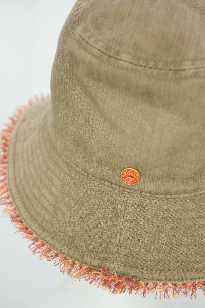 Fischerhut "Fransen" khaki