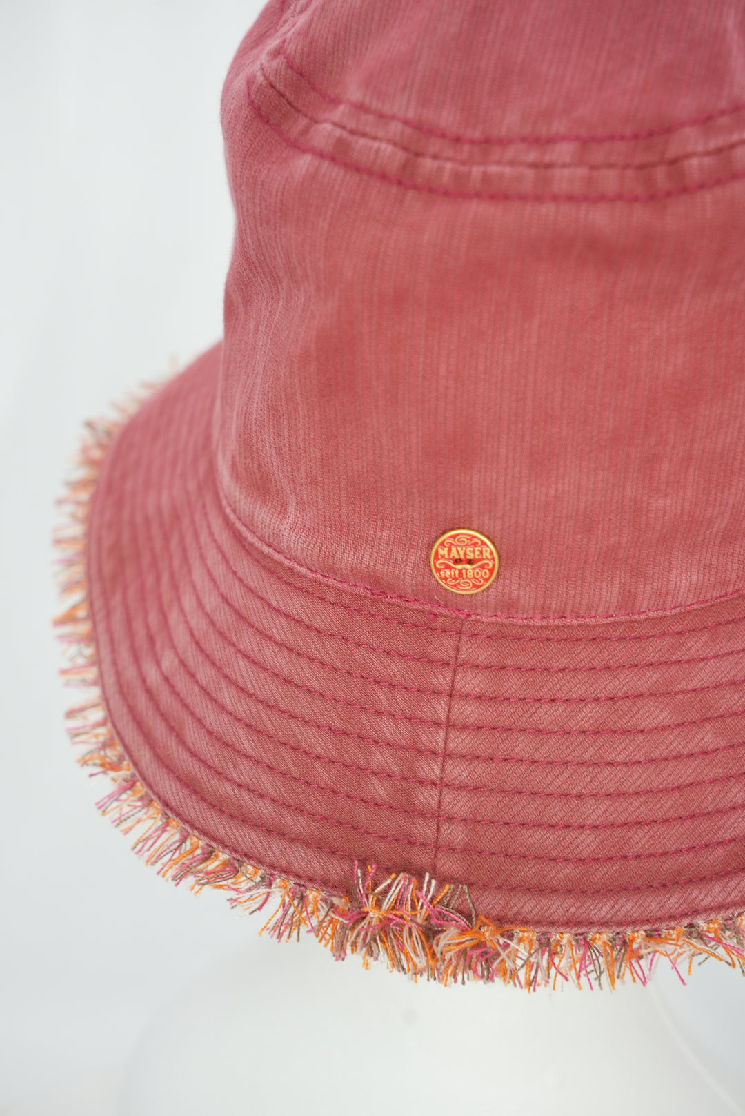 Fischerhut "Fransen" rot