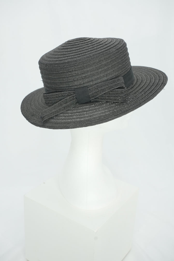 Strohhut "Paper" schwarz