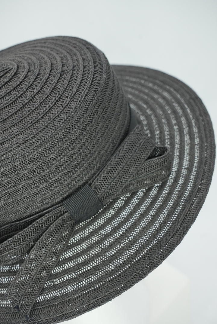 Strohhut "Paper" schwarz