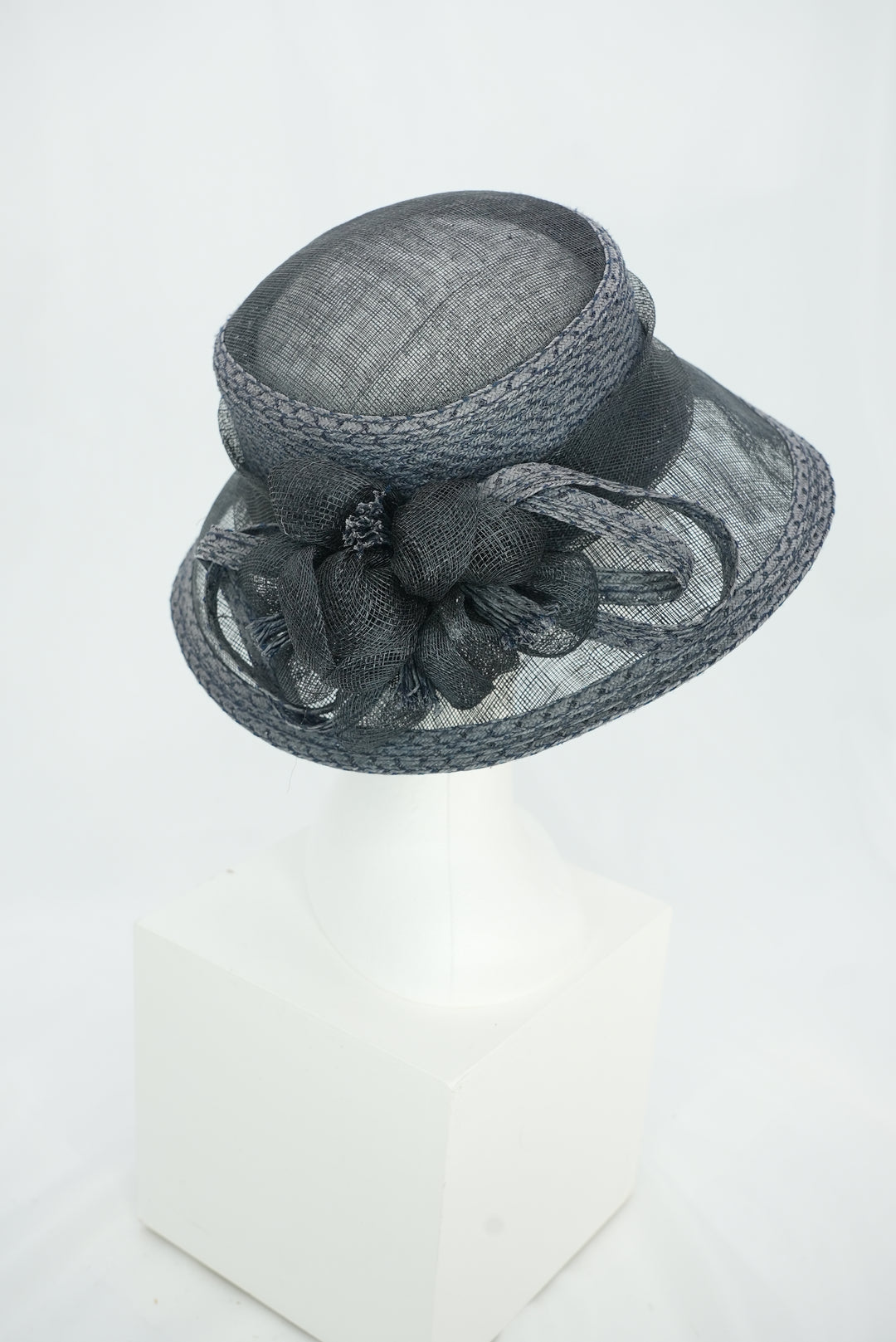 Modelhut "blau" Blume