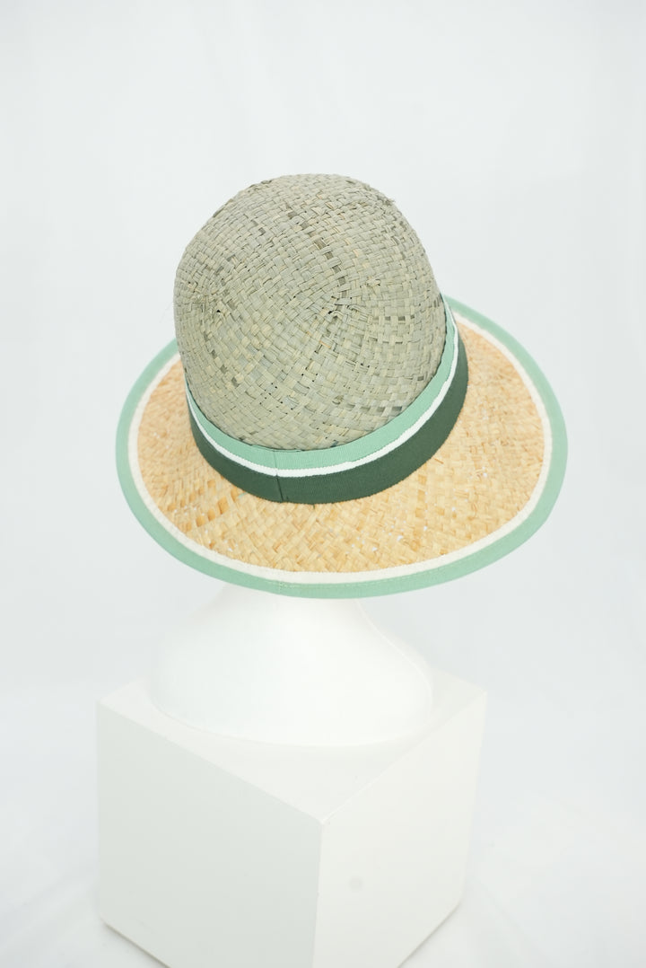 Strohhut "Glocke" zweifarbig