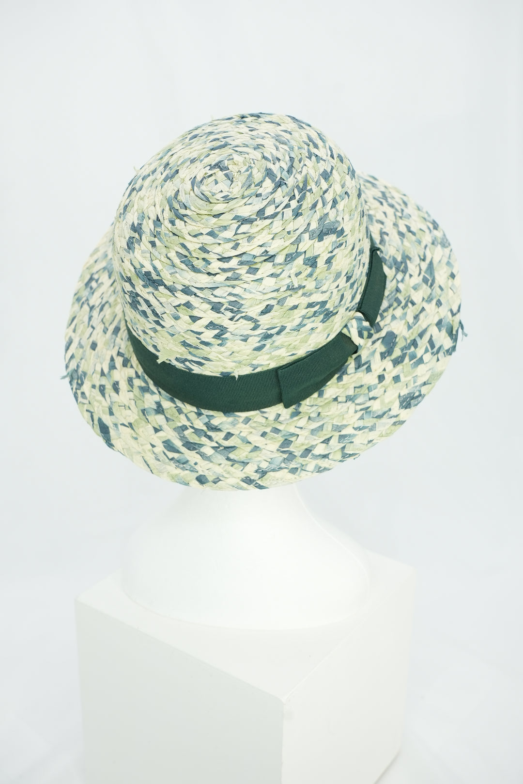 Strohhut "grün" mit Schleife