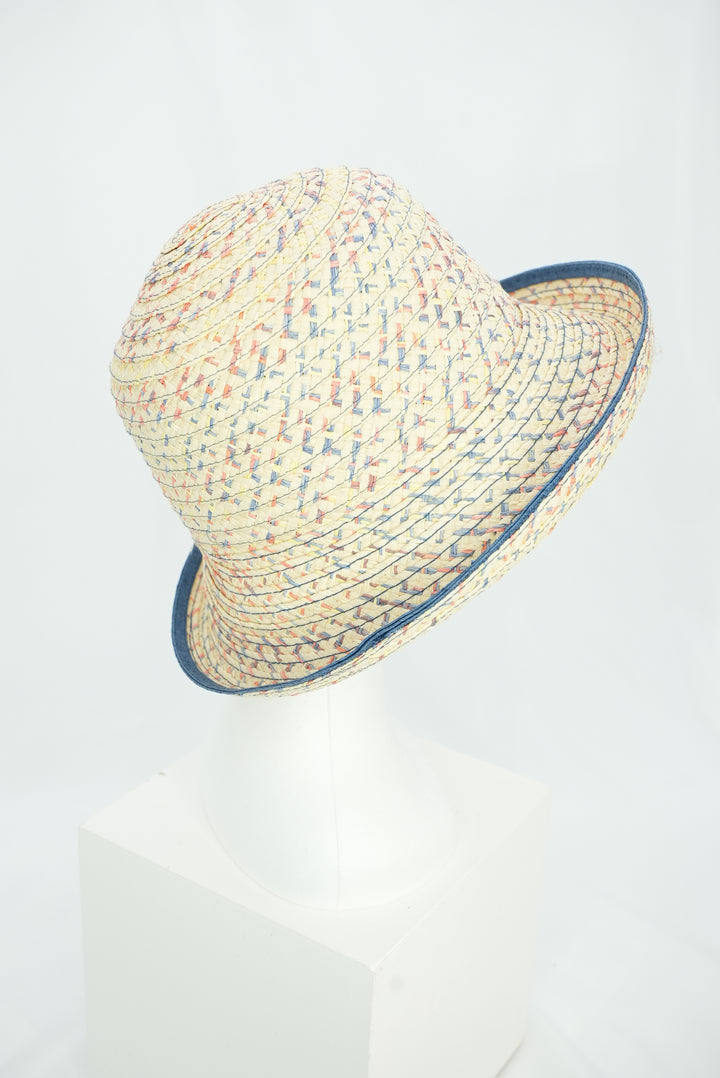 Strohhut "blauer Rand"