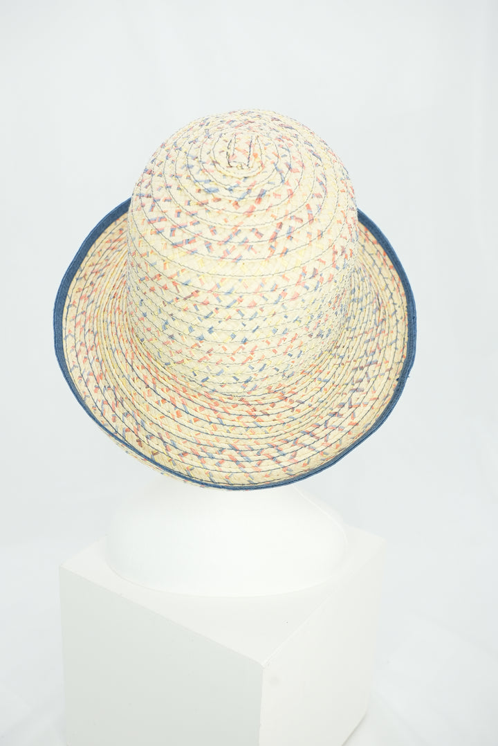 Strohhut "blauer Rand"