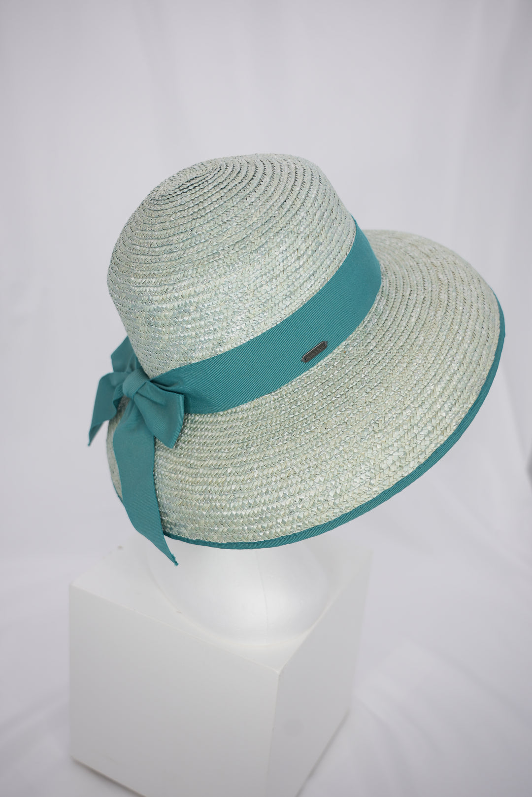 Strohhut "Glocke türkis"