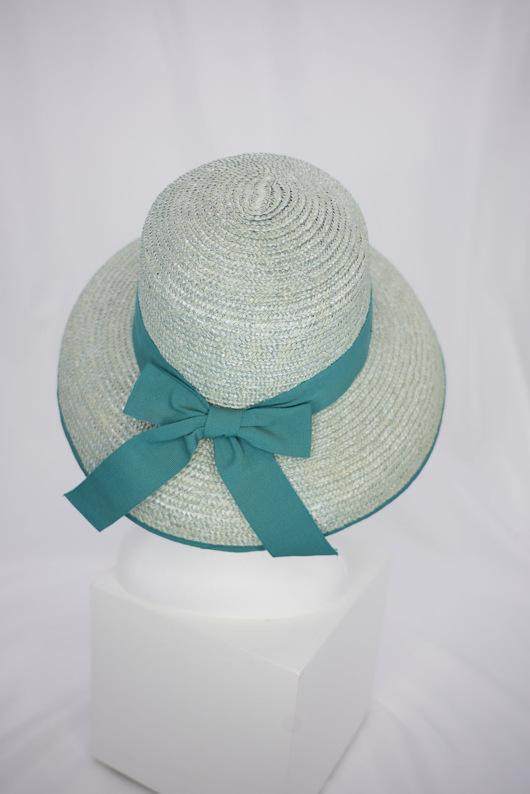 Strohhut "Glocke türkis"