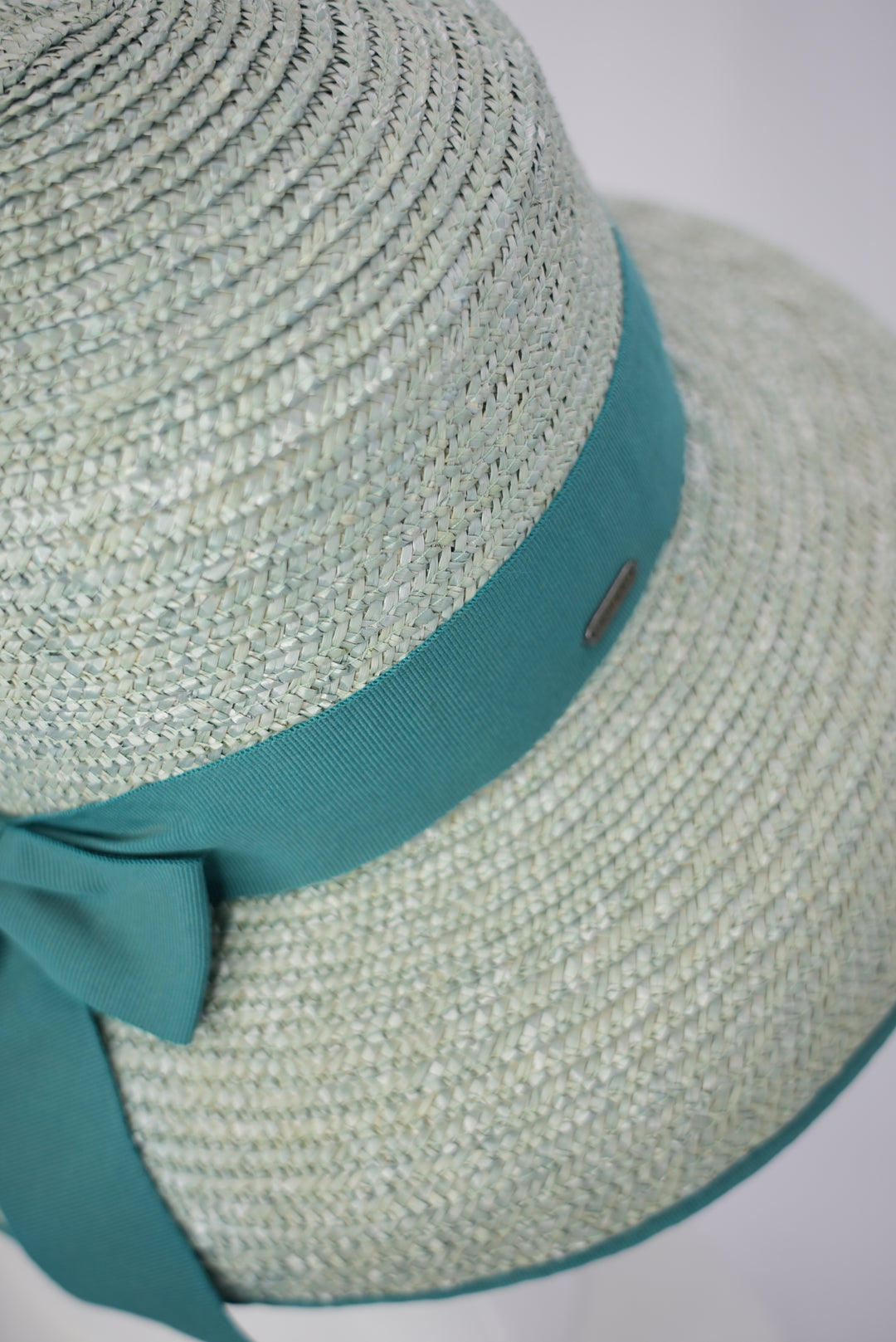 Strohhut "Glocke türkis"