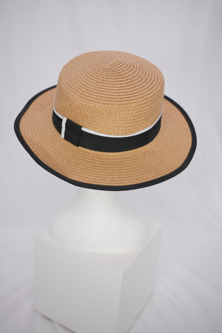 Strohhut "schwarzes Band" M