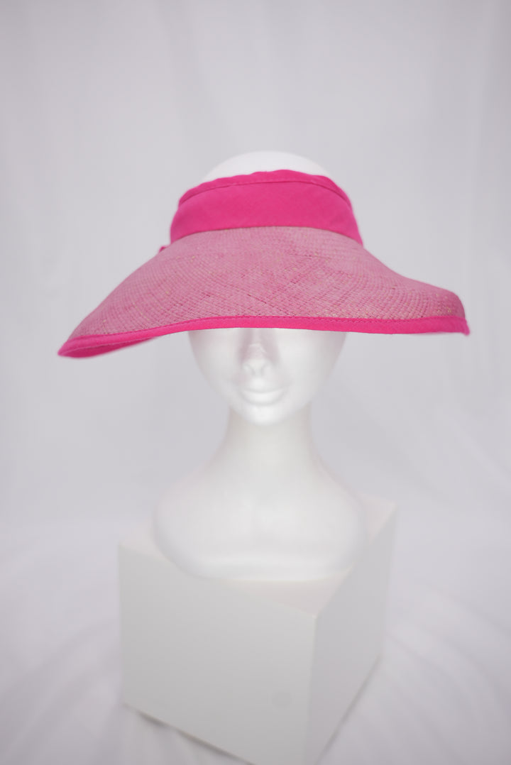 Strohschild "groß rosa/pink"