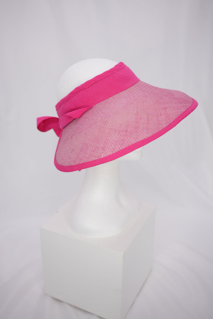 Strohschild "groß rosa/pink"