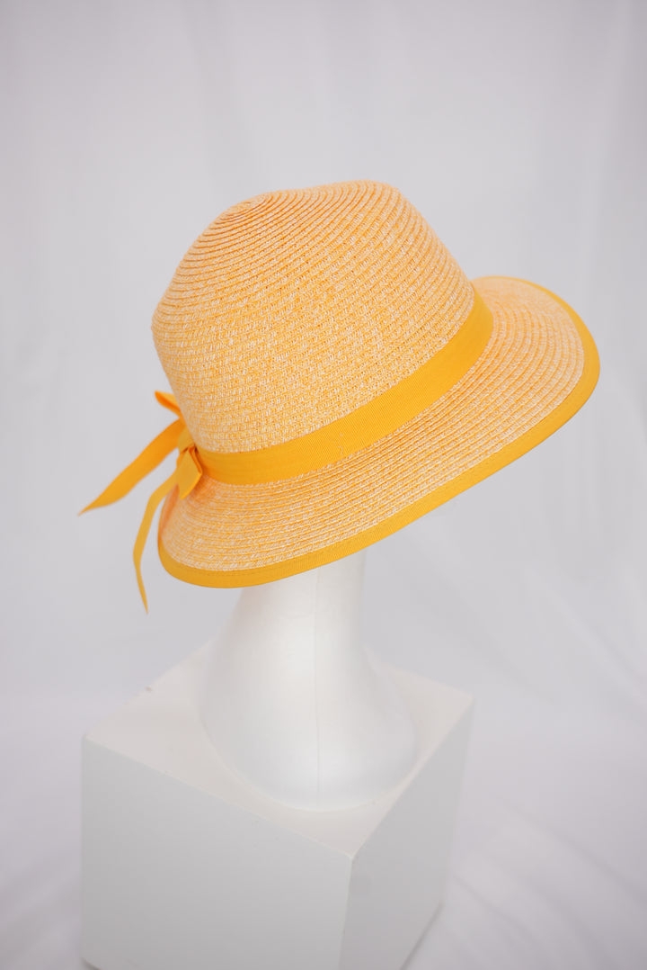 Paper-Hut "gelb mit Schleife"