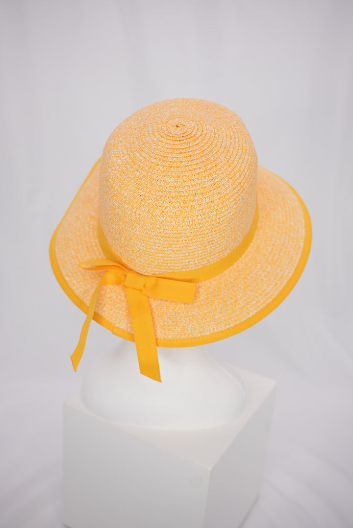 Paper-Hut "gelb mit Schleife"