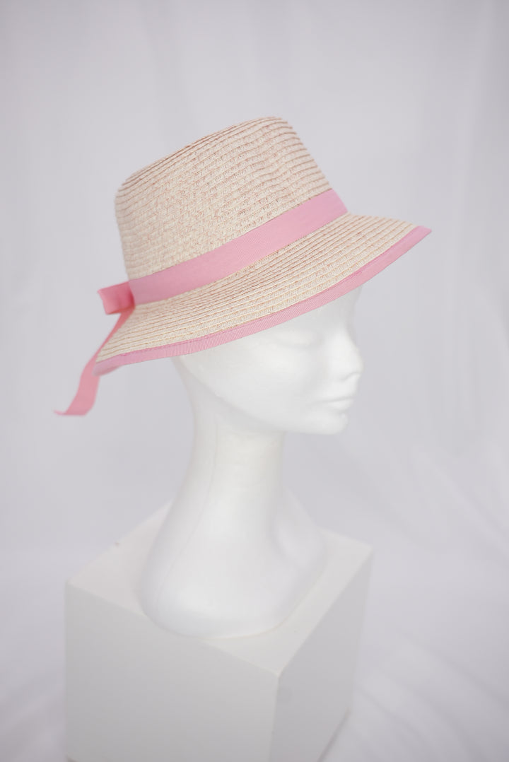 Paper-Hut "weiß-rosa mit Schleife"